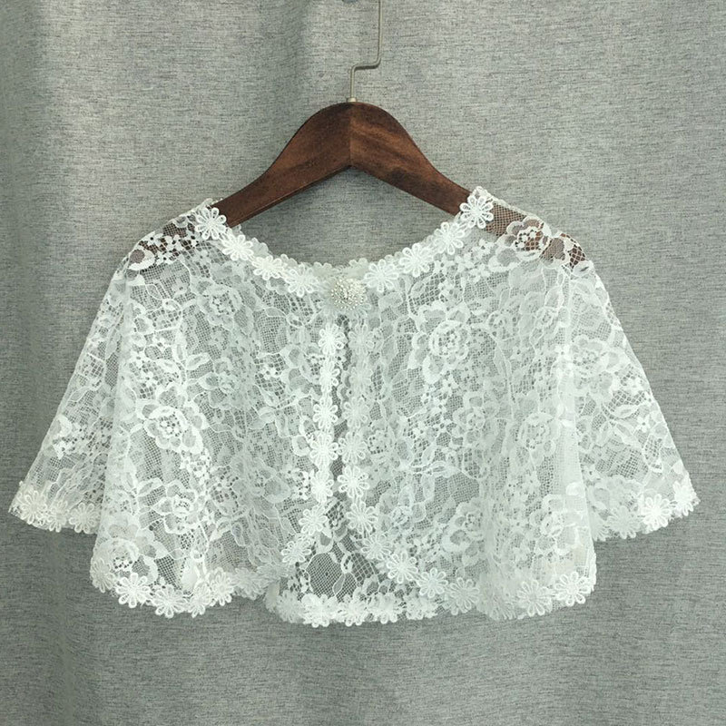Spring/summer Lace Children's Cape, Little Girl's Canvas, Sunscreen Cover, Cardigan Top