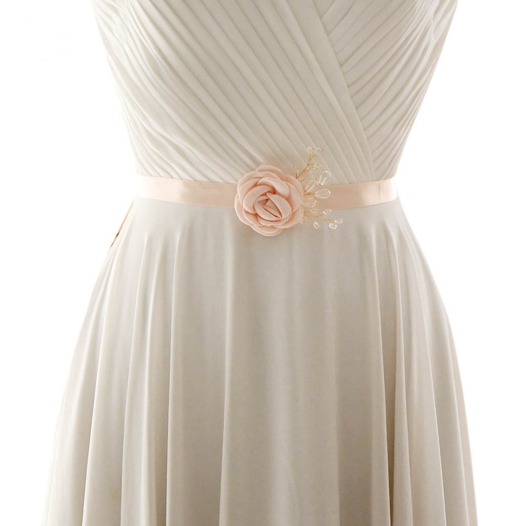 Mediterranean Style Bridal Belt, Imitation Cloth Flowers, Wedding Dress Dress Accessories, S340