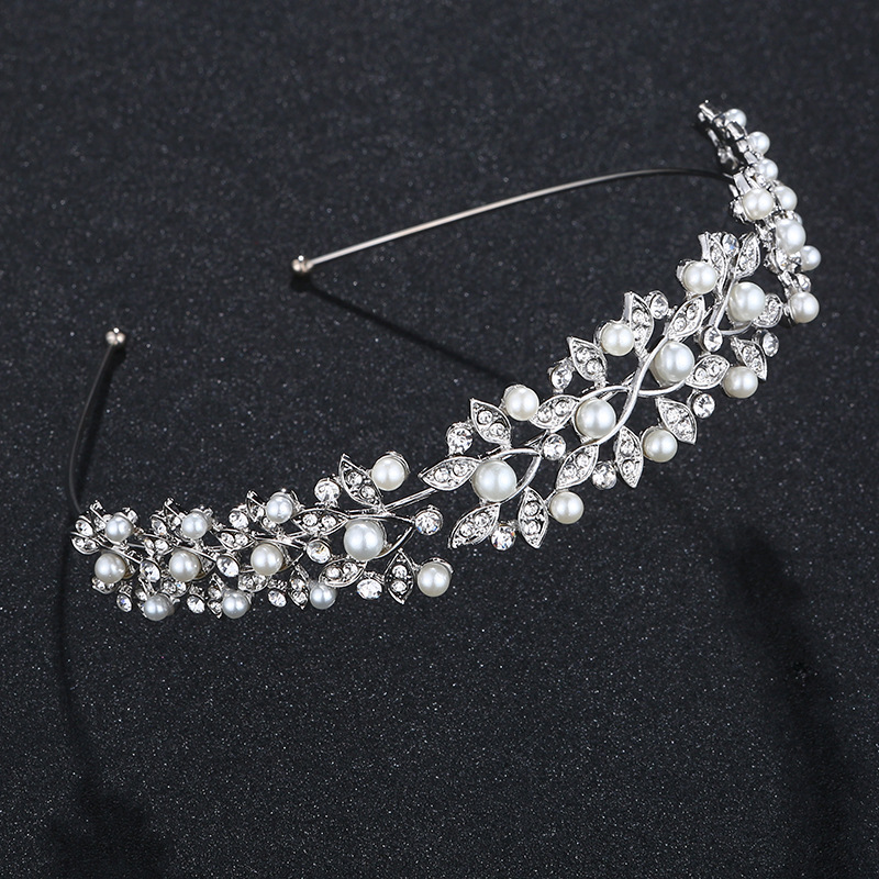 Bridal Tiara, Wedding Diamond And Pearl Hair Accessories, Wedding Dress Style Accessories, Bridal Accessories