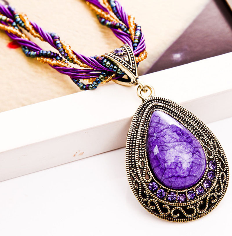 Fashion Bohemian Ethnic Style Necklace, Retro Hand-woven, Foreign Trade Accessories