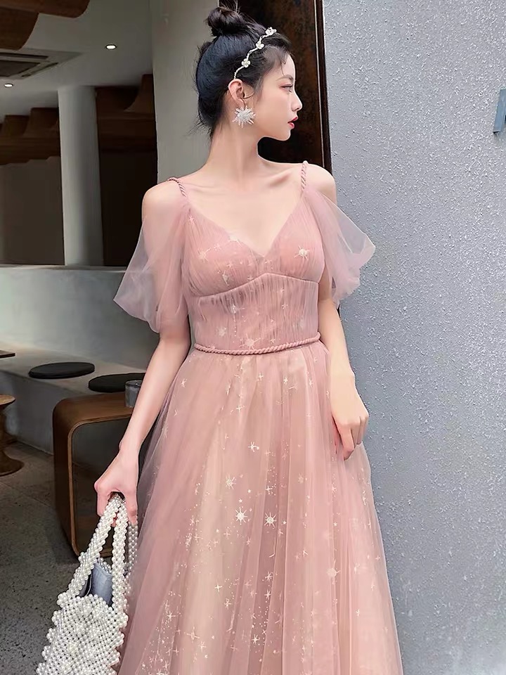Fairy Dream Dress, Off Shoulder Party Dress, Pink Princess Dress,custom  Made on Luulla