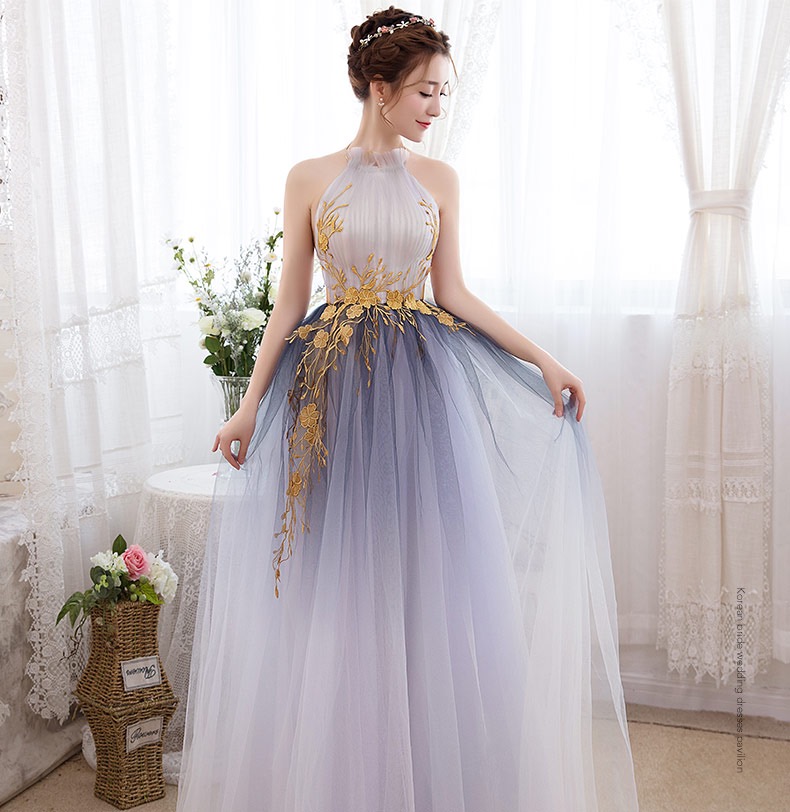 Stylish, Elegant Prom Dress, Halter Neck Graduation Dress,custom Made