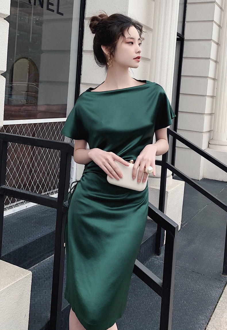 atmosphere green dress Small Green Evening Dress, Atmosphere Dress, Fashion, Daily Homecoming Dress,custom Made