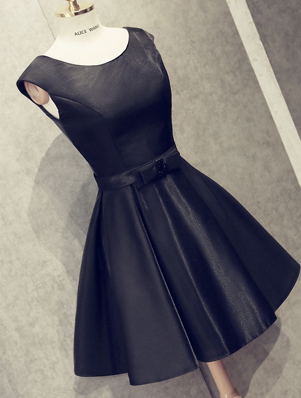 Sleeveless Evening Dress,black Party Dress,sexy Homecoming Dress,custom Made