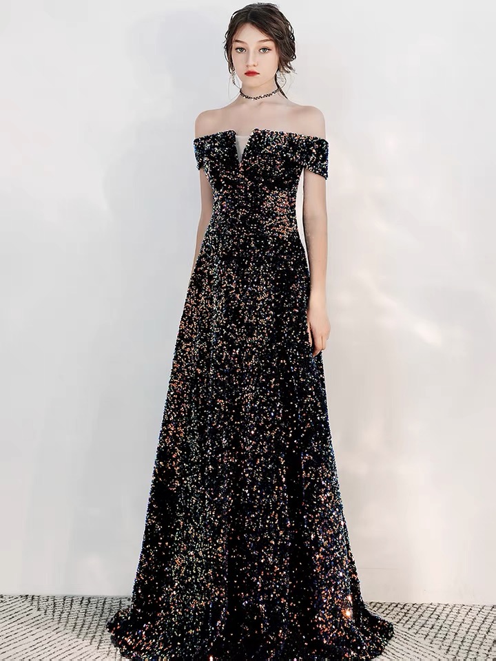 Atmosphere Evening Dress, Temperament, Queen Elegant Long Party Dress,custom Made