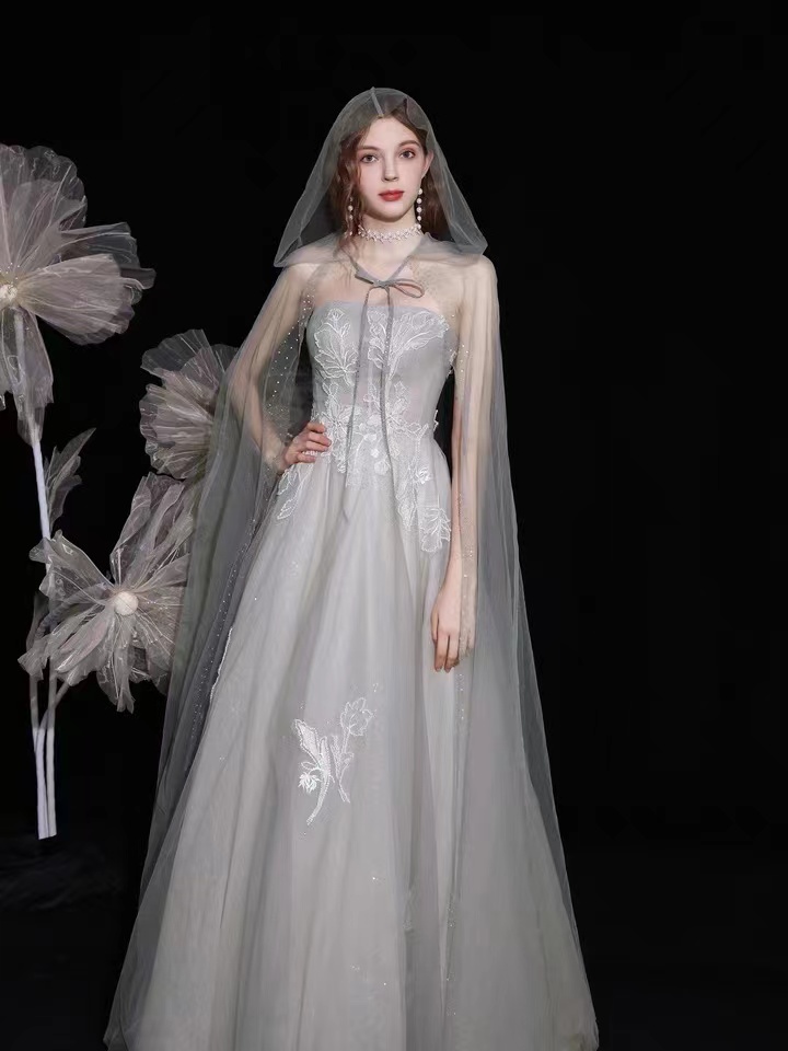 Strapless Bridesmaid Dresses, Light Luxury Socialite Prom Gowns,custom Made
