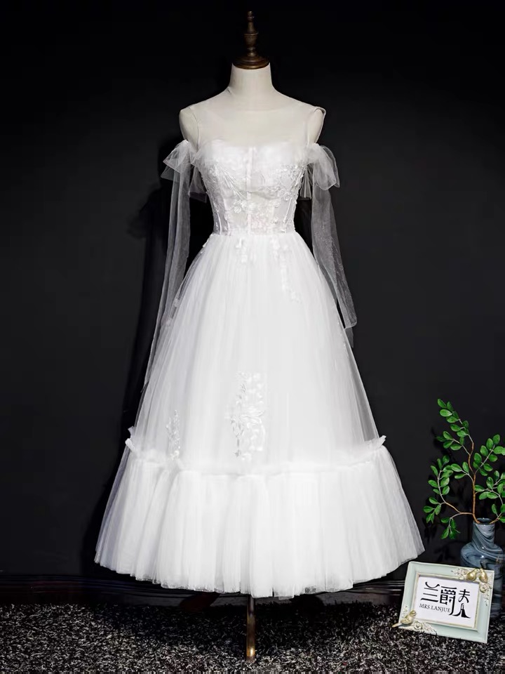 White Evening Dress, Super Fairy Dream Light Wedding Dress,custom Made