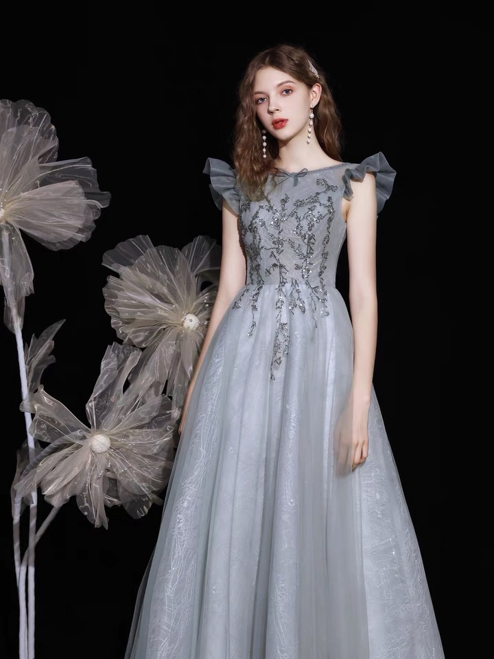Texture Fairy Prom Dress, Student Socialite Party Dress, Long Bridesmaid Dress,custom Made