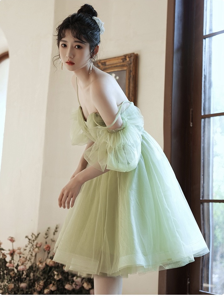 green emerald velvet dress Luxury Sage Green Girl Dresses with Flowers Princess Gown J059 Sage Green / 10(140CM) main image 1