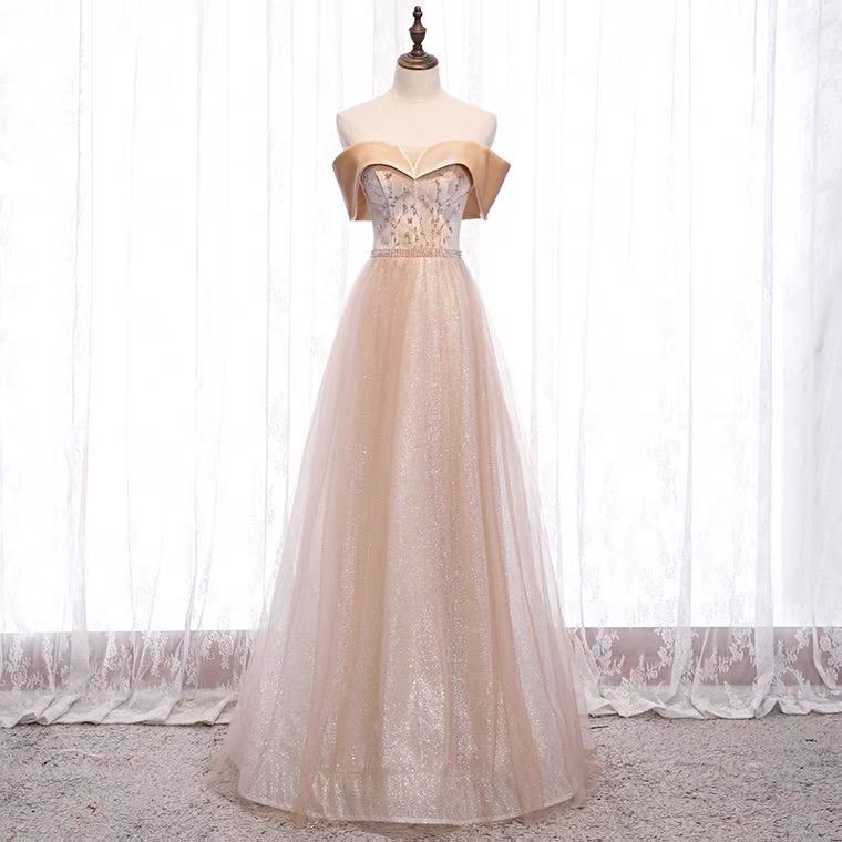 Off Shoulder Evening Dress, Fairy Temperament Prom Dress,custom Made