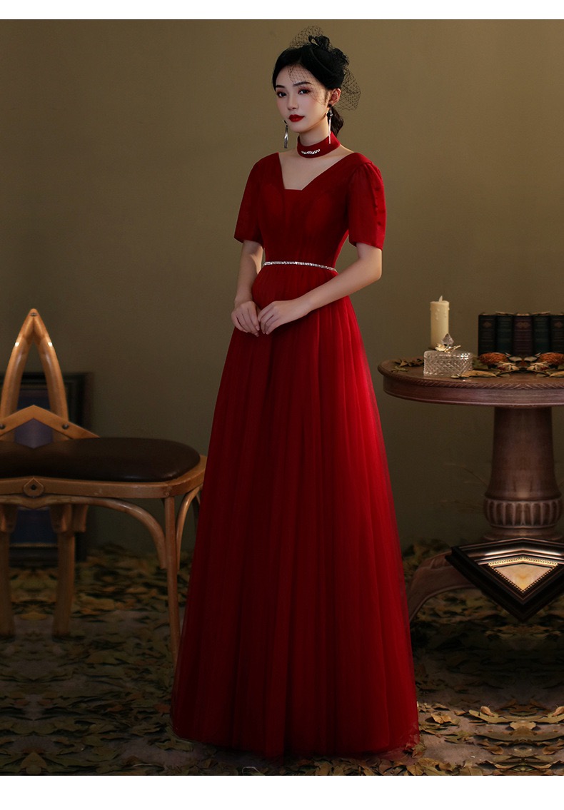 Burgundy Prom Dress, Sexy Evening Dress ,custom Made