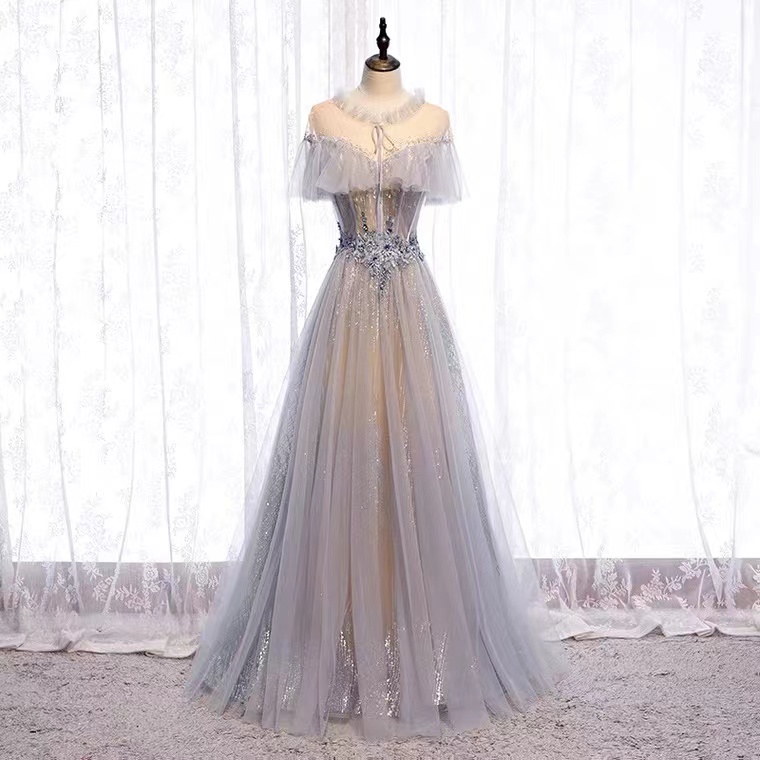 Fairy, Temperament, High-neckparty Dress, Elegant Evening Dress,custom Made