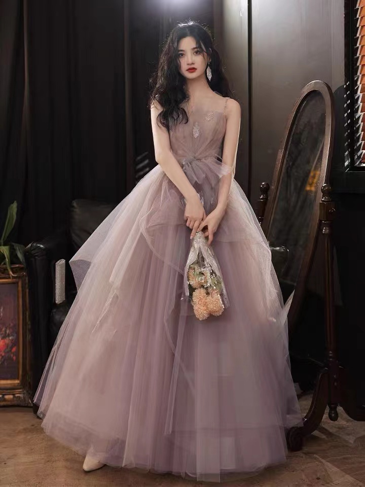 Evening Dress, Spaghetti Strap Prom Dress, Fairy Wedding Dress,custom Made