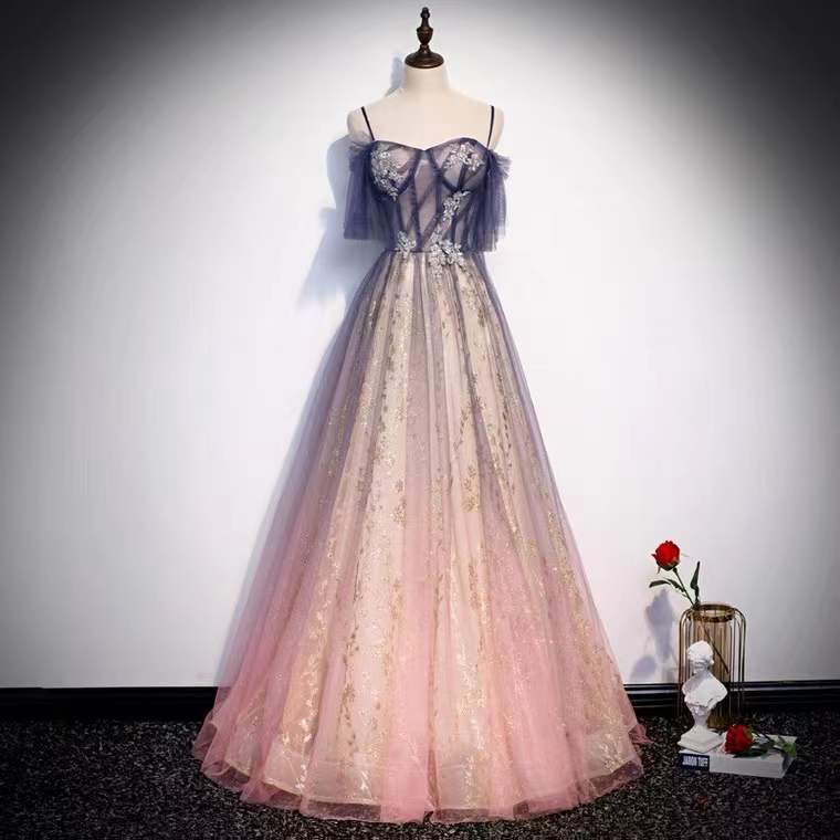 Purple Evening Dress, Fairy Dream Dress, Princess Halter Dress,custom Made