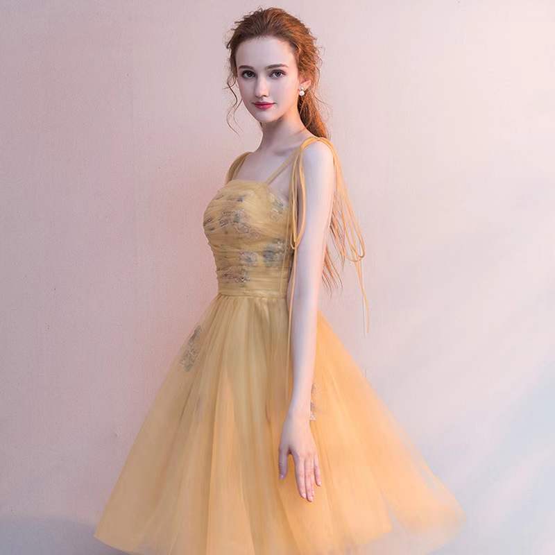Golden Birthday Dress, Lace Embroidered Sexy Party Dress, Chic Homecoming Dress,custom Made