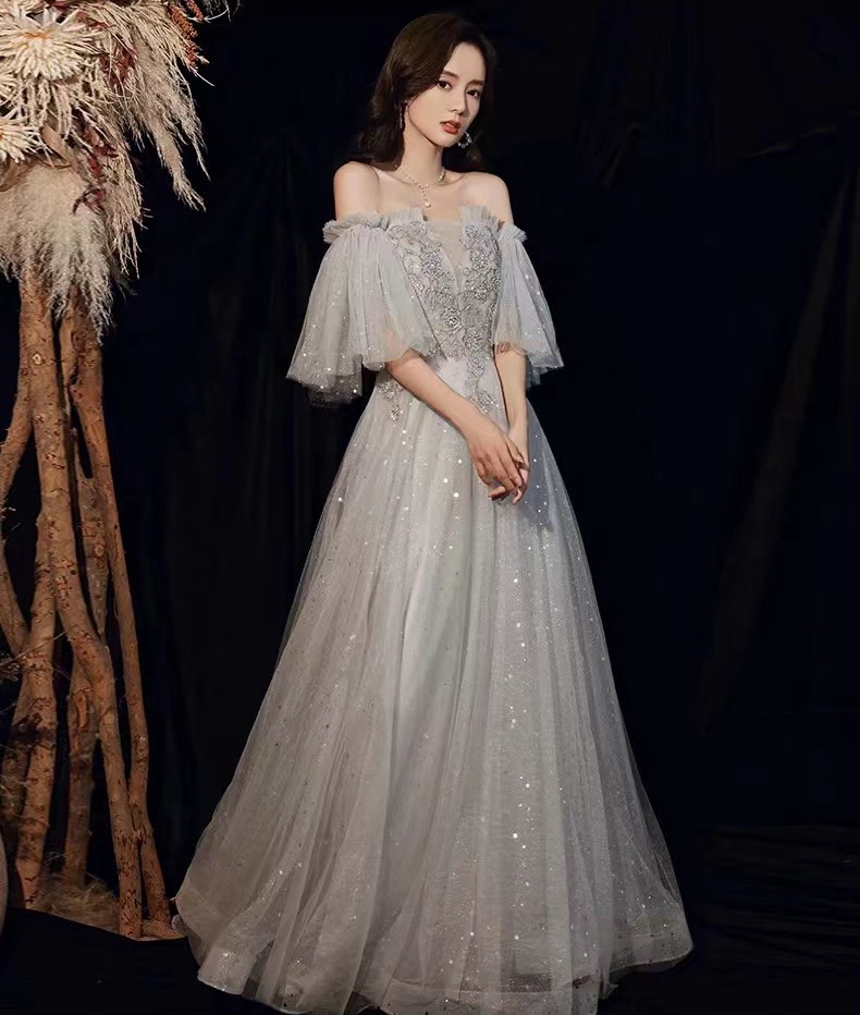 dream party dress Fairy Prom Dress, Shiny Dream Party Dress, Custom Made