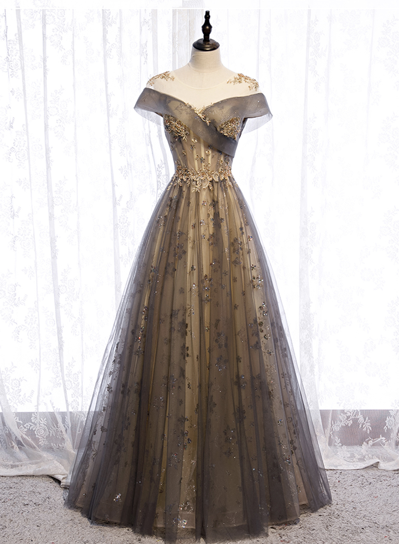 Elegant Prom Dress, Shiny Sequin Evening Dress,custom Made