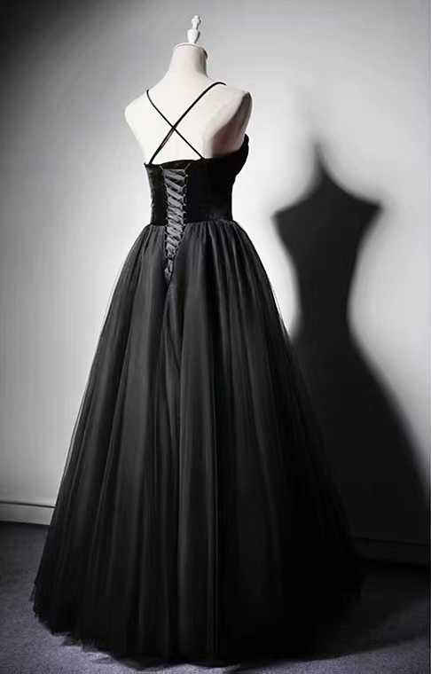 Sexy ,spaghetti Strap Party Dress ,long Prom Dress, Simple Evening ...