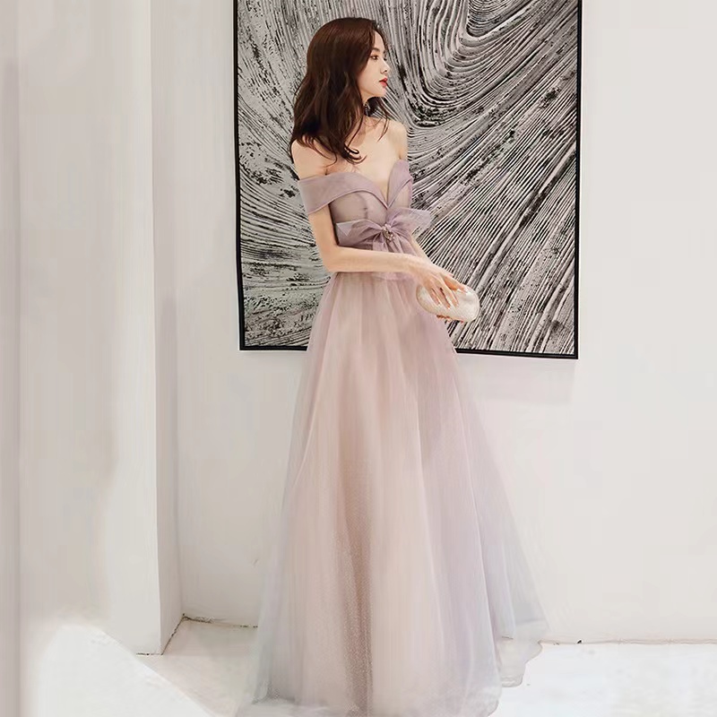 Pink Prom Dress, Sweet Evening Dress, Off Shouder Party Dress,custom Made