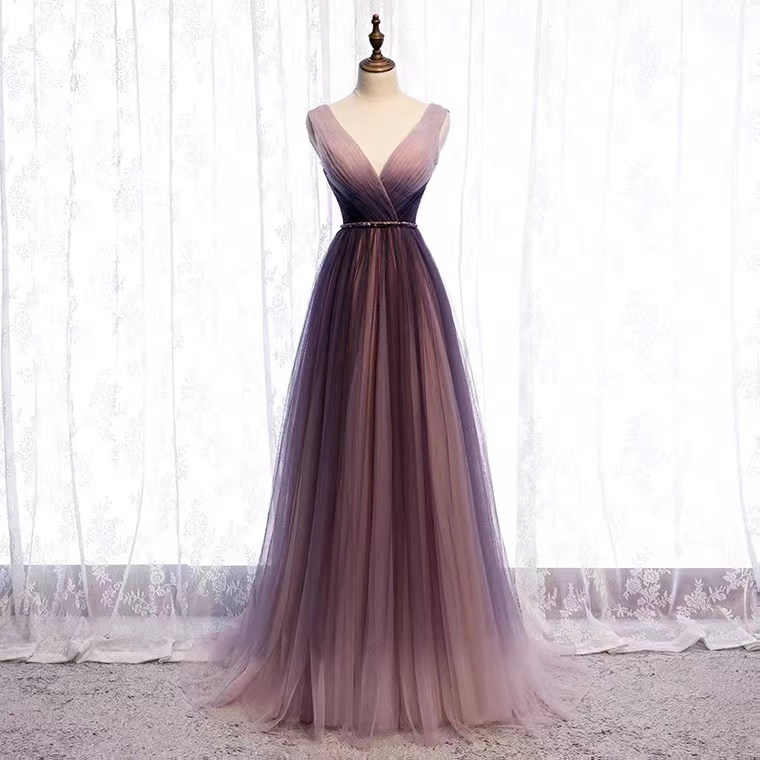 V-neck Evening Dress, High Sense ,fairy Socialite Dress, Sexy Prom Dress,custom Made