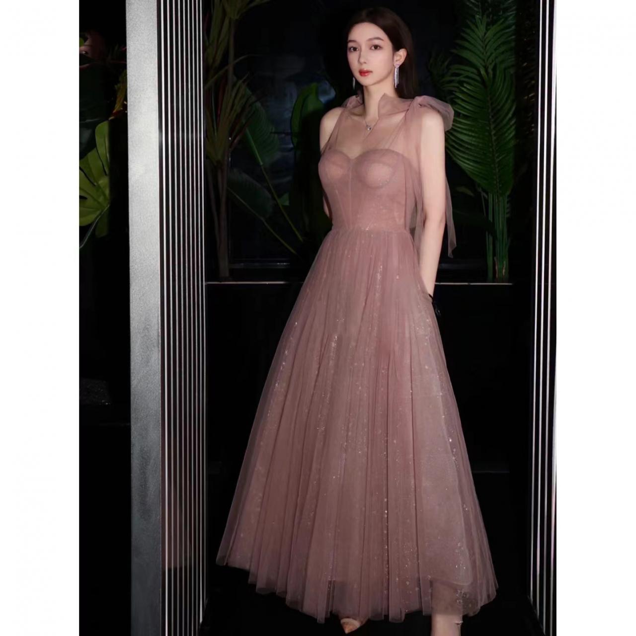 Cute Prom Dress,pink Birthday Dress, Spaghetti Strap Party Dress,homecoming Dress,,custom Made