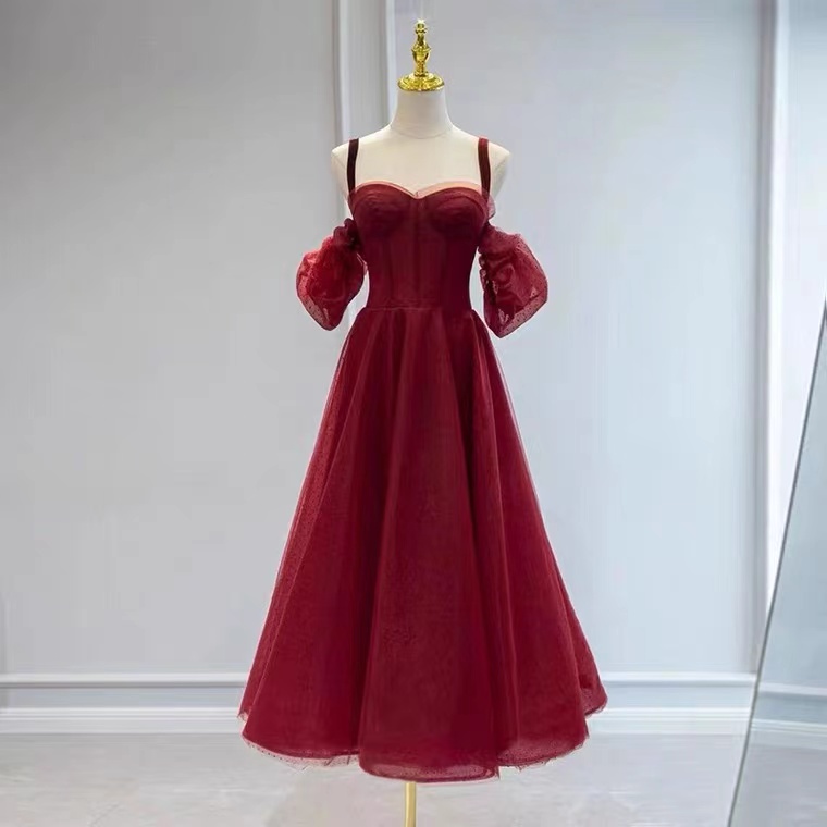 Cute Prom Dress,red Party Dress, Spaghetti Strap Prom Dress,homecoming Dress,custom Made