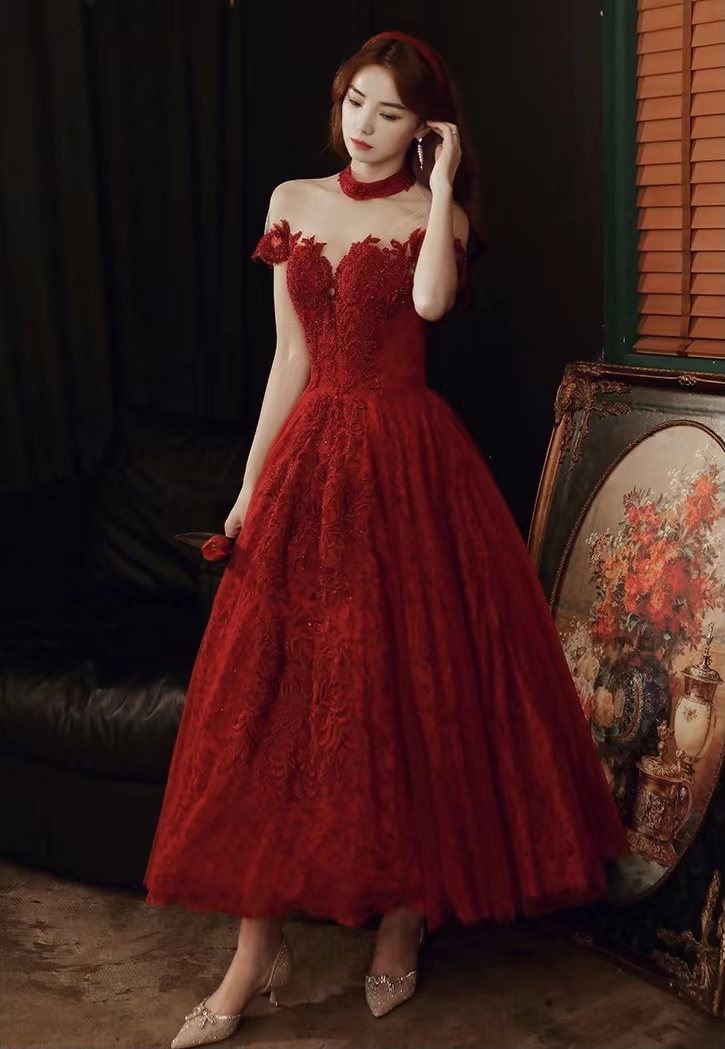 Graduation Dress Ideas Chic Beautiful Burgundy Homecoming Graduation Dresses  2018 A Line Princess Lace Appliques Sash