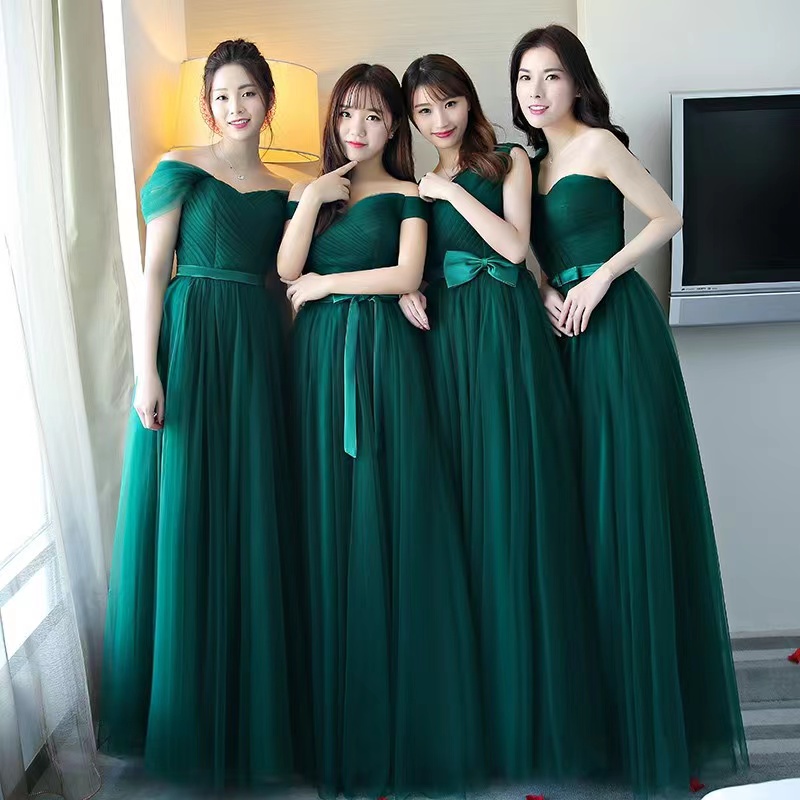 Green Bridesmaid Dress , Fresh Bridesmaid Dress Sister Dress, Graduation Prom Gown ,custom Made