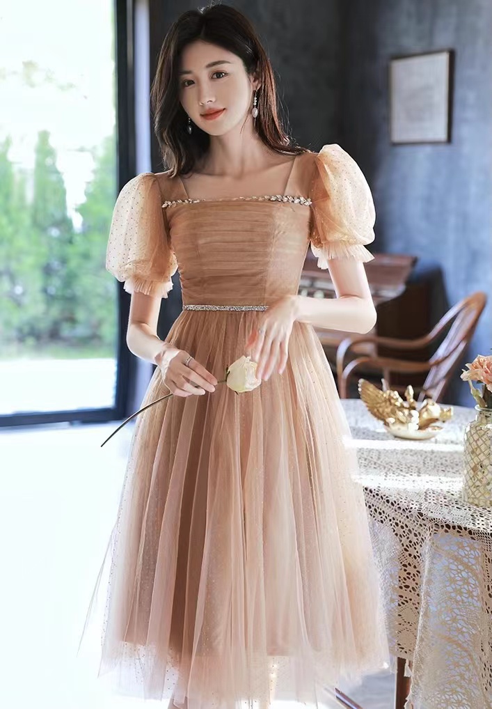 Classy Evening Dress, Cute Bridesmaid Dress, Dress,sweet
