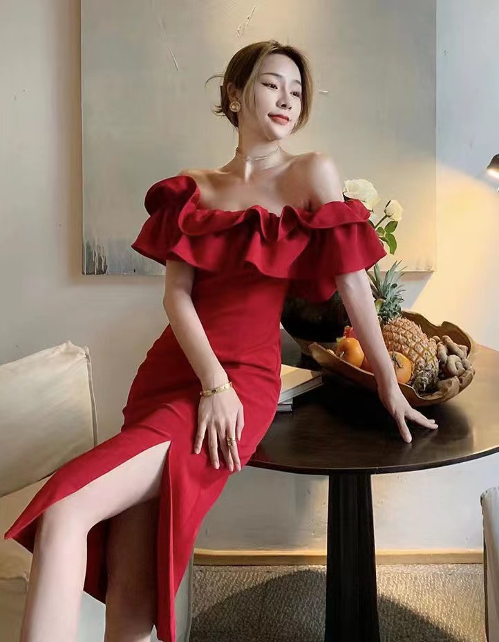 bridesmaid dress lilac V Neck Evening Fashion Gown Bridesmaids dresses fg6067 SIZE:One size party wear denim dress 11+ Dress With Stockings line gown features a