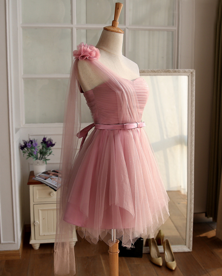 open lace back dress Hot Pink main image 1