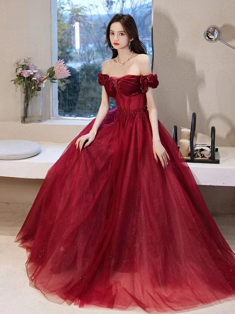 Off Shoulder Prom Dress, Sexy Party Dress,charming Evening Dress,custom Made