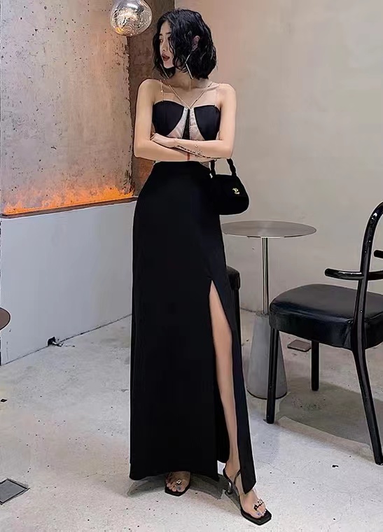 Black Evening Dress, Sexy Prom Dress, Noble Paty Dress,custom Made