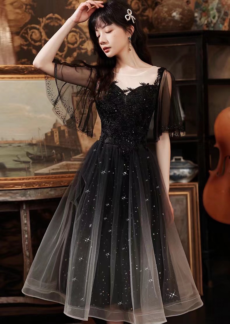 long blue glitter dress Navy Blue Sequin Prom Dresses Mermaid Long Formal Party Dresses Cross Back Custom Color / Custom Size main image 1
