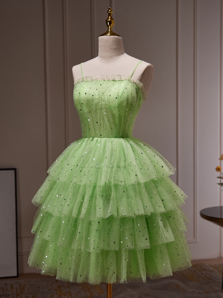 slim fit dress slacks Wedtrend Women Light Green Prom Dress Mermaid Lace-Up Back Tulle Long Formal Evening Dress with Appliques, Light Green / US24W main image 0