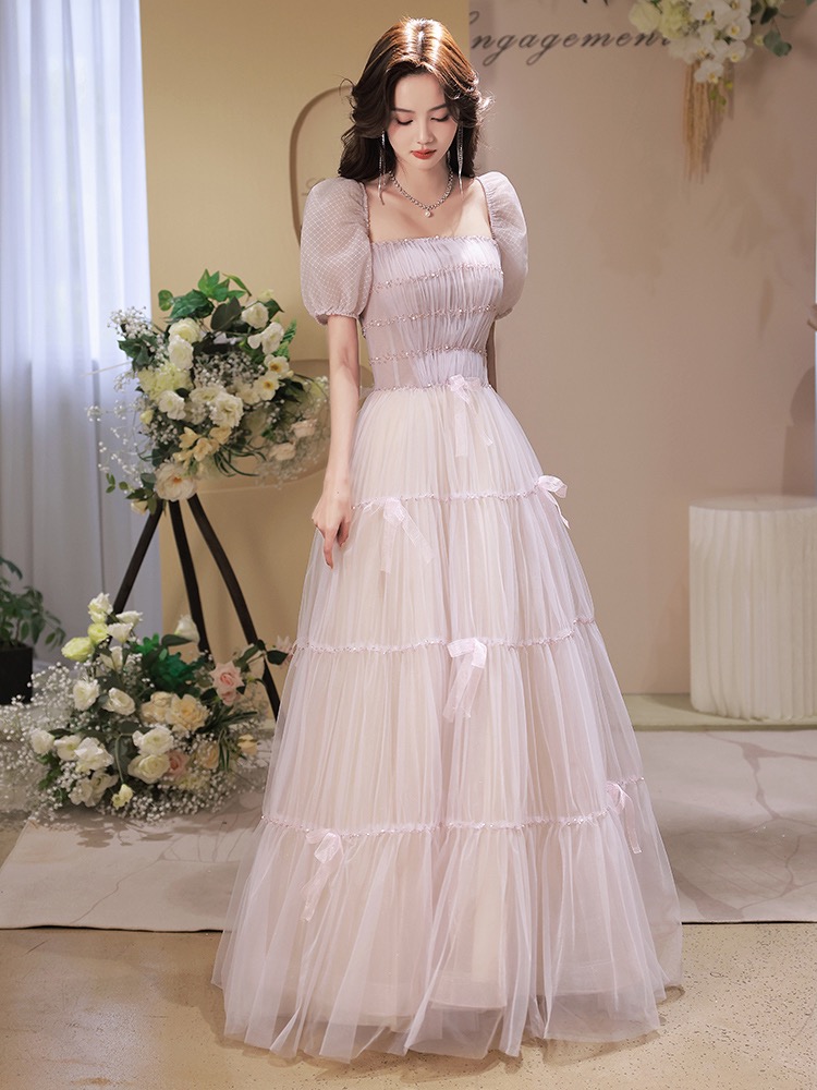 Off Shoulder Bridal Dress,pink Party Dress,princess Prom Drsss,custom Made