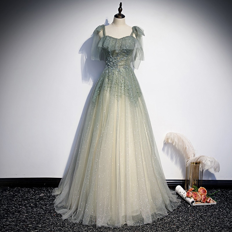 Fairy Party Dress, Spaghetti Strap Prom Dress,custom Made