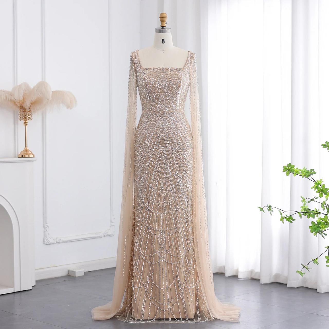 evening dresses in turkey istanbul Maroon Hand Embroidered Cape Style Gown – Saris and Things main image 1