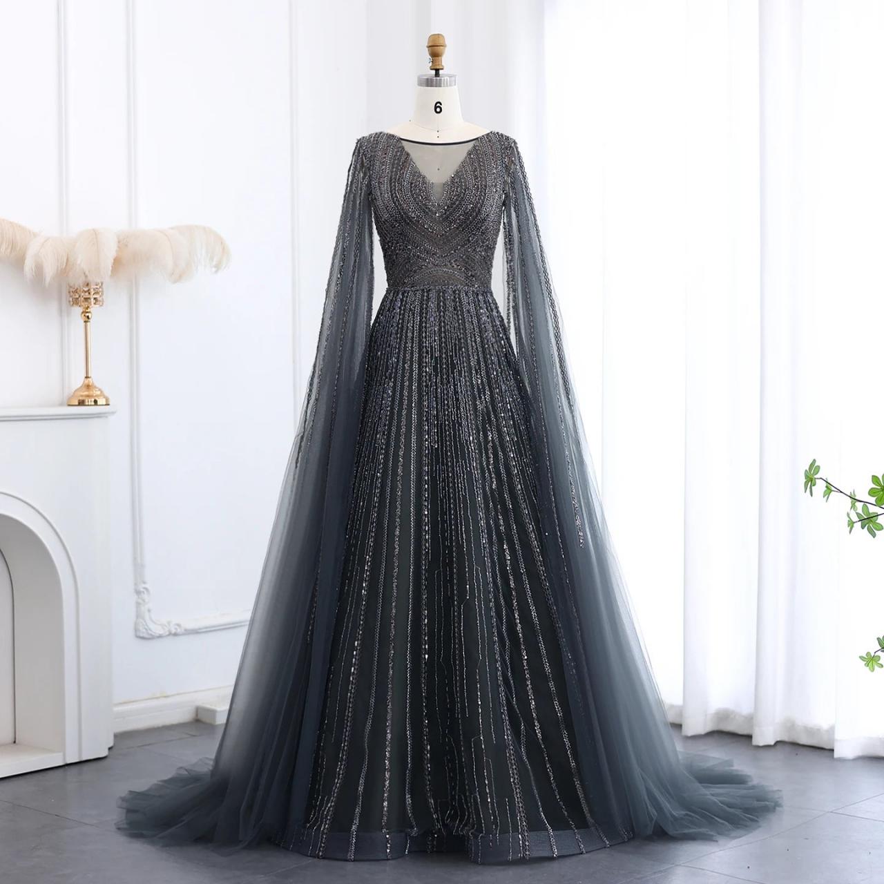 charcoal grey evening dress Classy Sparkly Long Formal Evening Dress A-Line One Shoulder Sequin La –  Laxag
