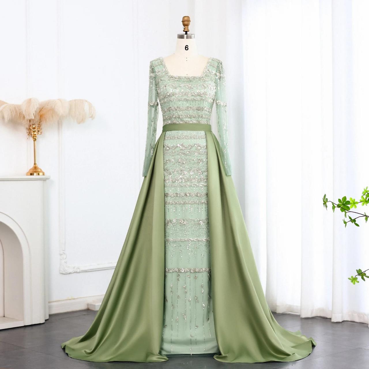 green dress couple pic Light Green Couple Matching Outfit -G1 – Your John Creations main image 1