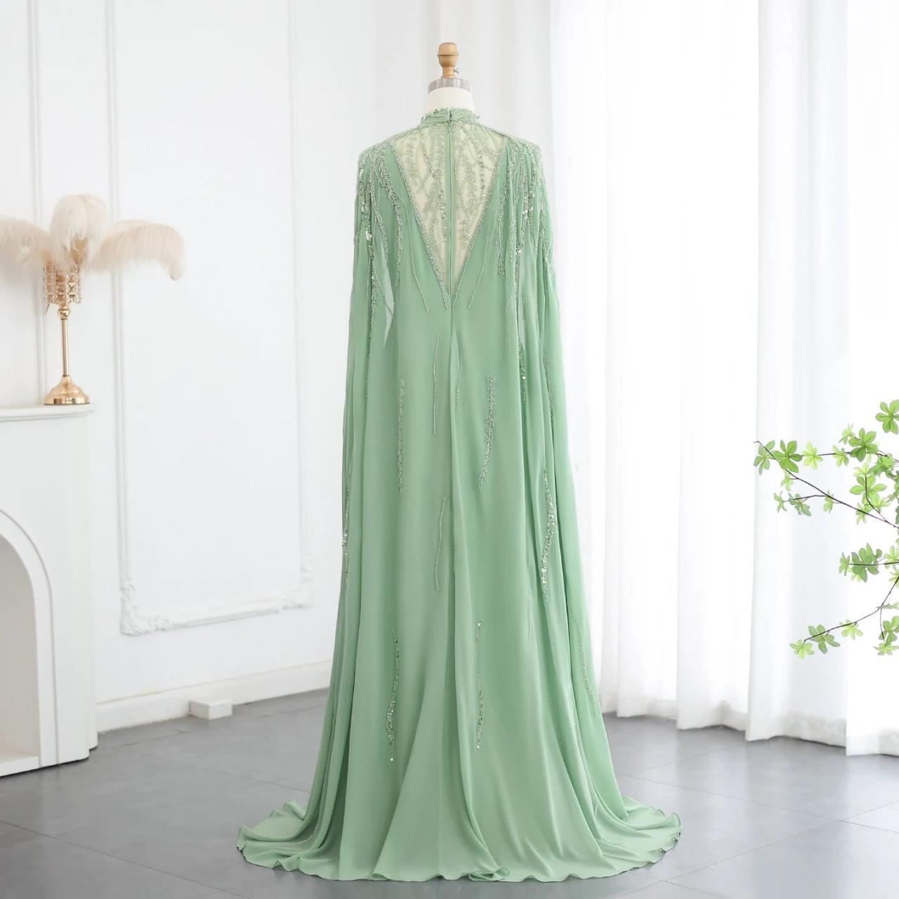 sage green muslim dress Sparkly Homecoming Dress Cowl Neck Mint Green Sequin Bodycon Fitting S –  Dressystars main image 1