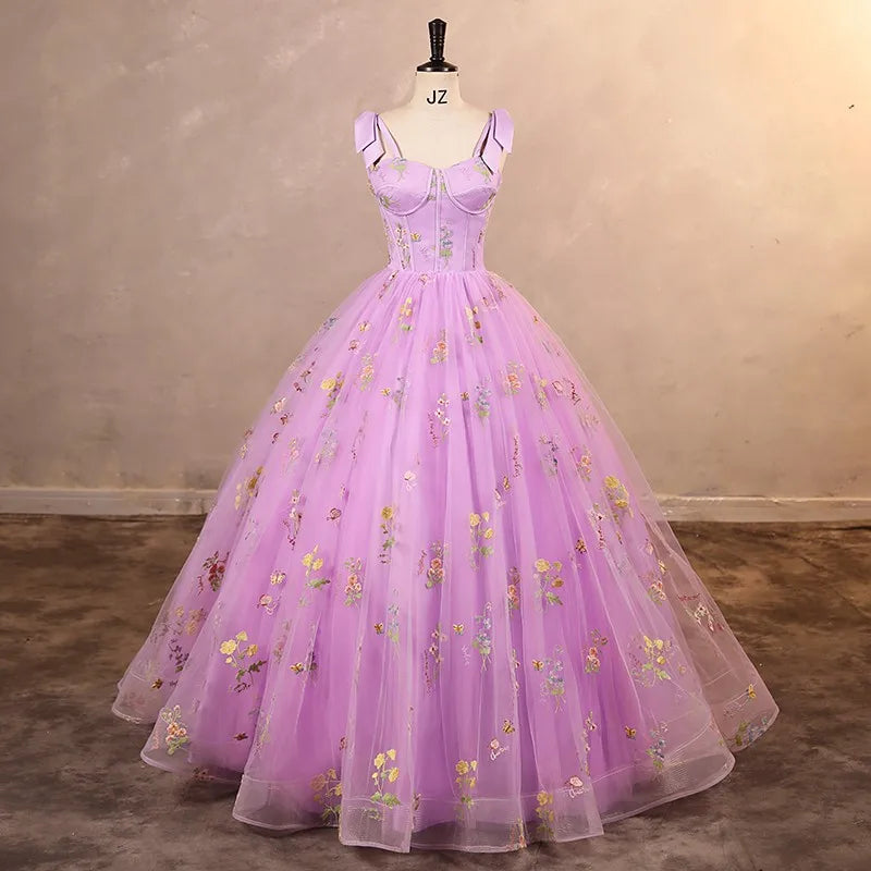 white christmas dresses Blush Corset Lace Princess Dress