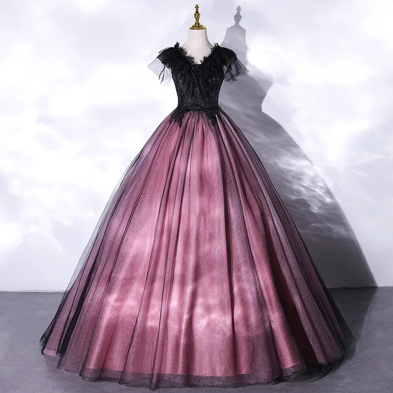 lace lavender prom dresses Purple tulle long prom dress purple lace long evening dress