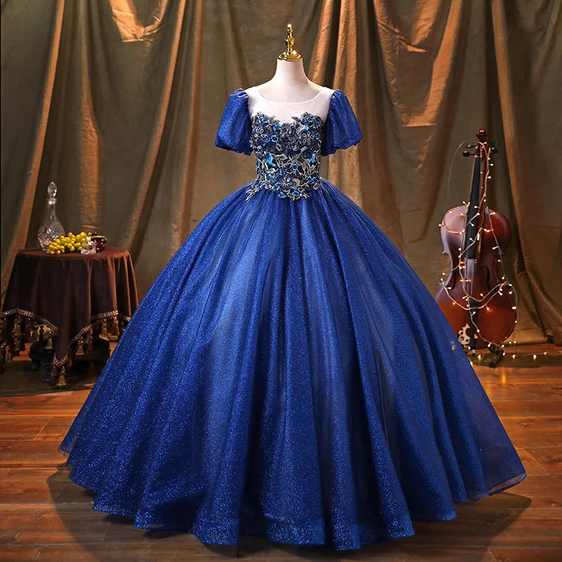 debut royal blue dress Captain Houndstooth Blue Peacoat – Maceoo main image 0