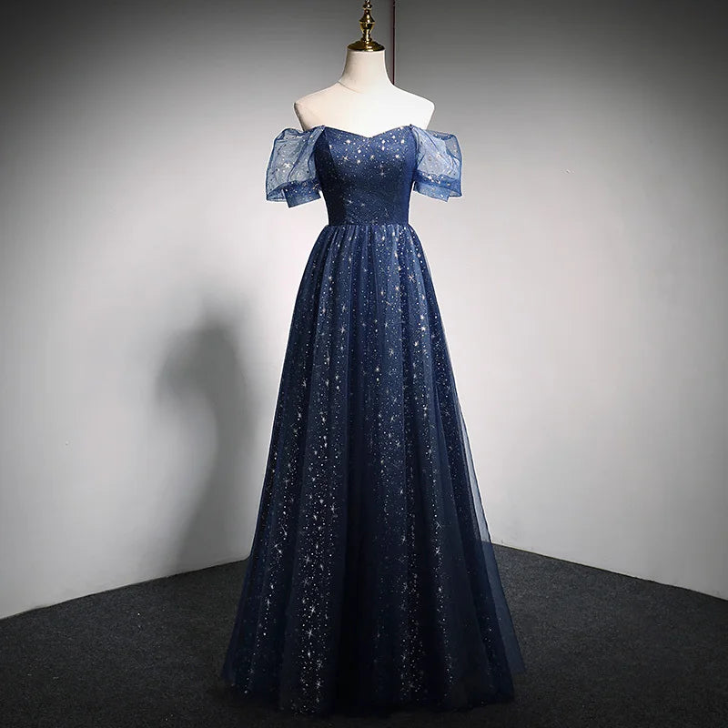 blue dress for baby girl Navy Sweetheart Neck Strapless Mermaid Horsehair Bridesmaid Dress main image 1