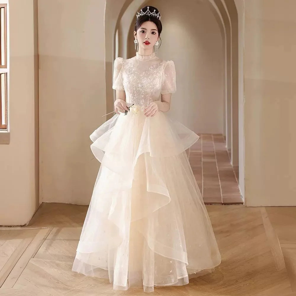 knee length dresses for ladies Layered Tulle main image 0