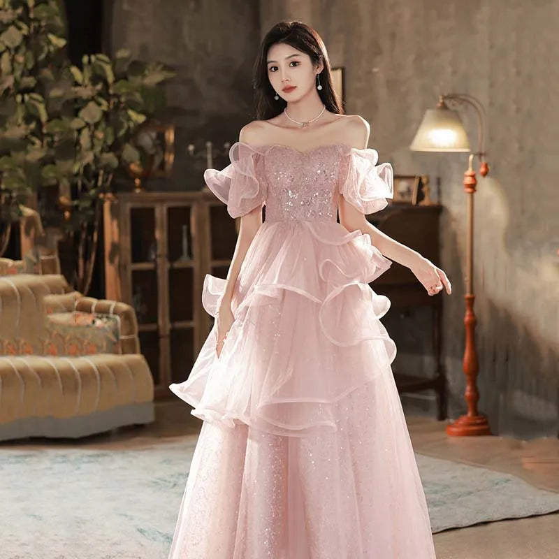 off shoulder layered ruffle dress Evalyn Tiered Ruffle Maxi Dress  Shop American Threads Women's Trendy Online Boutique White / L