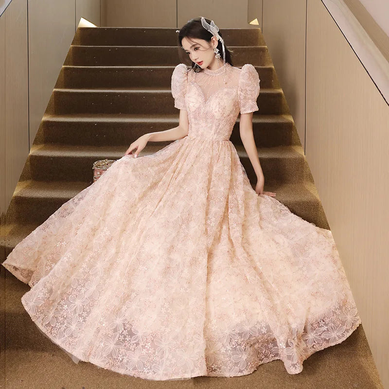 slim fit dress slacks Vintage Lace Wedding Dresses Long Sleeves Ball Gowns main image 0