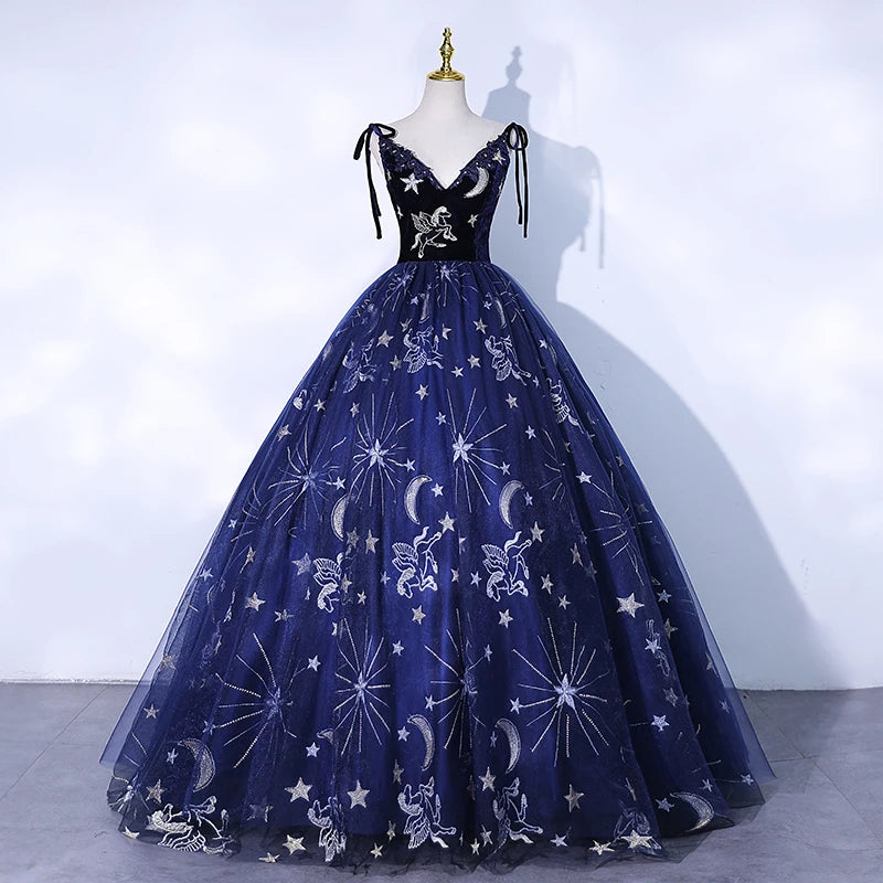 blue starry night dress Fairy Lolita Starry Sky Dress Set – Belchic