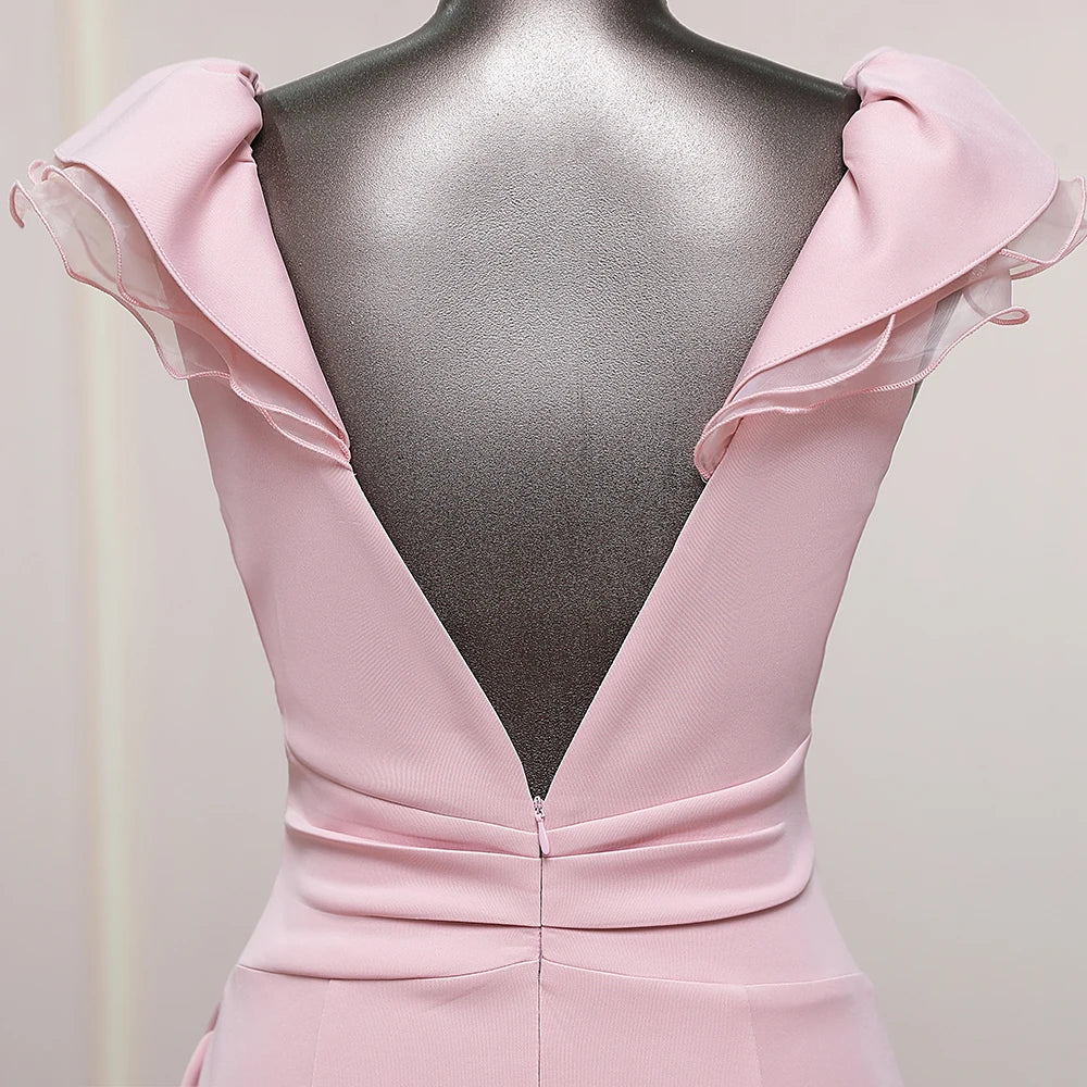 Xcite Satin Backless Gown 30262 Flamingo main image 0